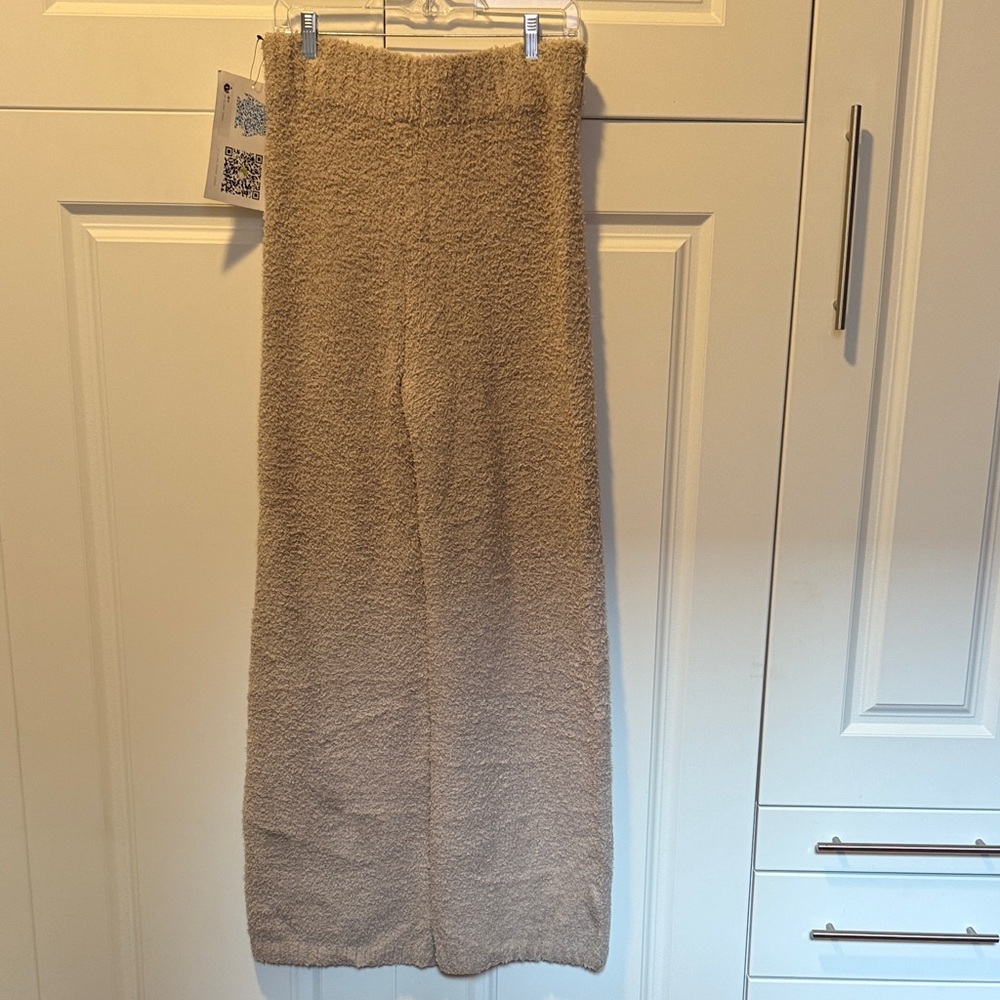 SKIMS Cozy Knit Pajama Pants in Tan